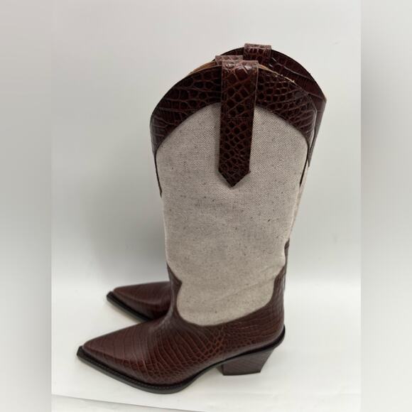Paris Texas Rosario Boot in Cioccolato Brown Naturale 38 - Picture 7 of 11